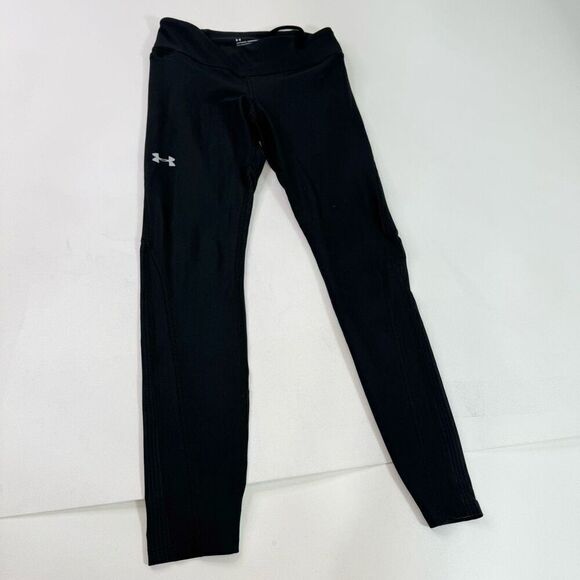Under Armour Leggings Women s Medium Black Compression Full Length Athletic - Picture 1 of 8